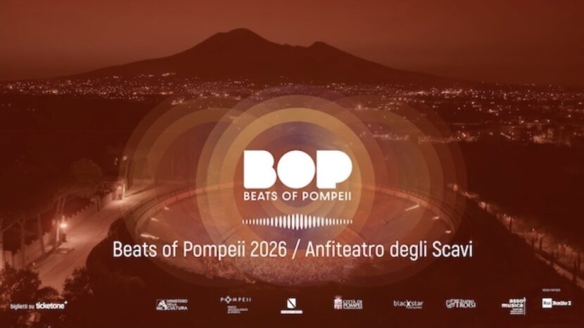 POMPEI: AL VIA B.O.P. “BEATS OF POMPEII” DAL 24 GIUGNO AL 27 LUGLIO 2026 LA TERZA STAGIONE DI CONCERTI ESTIVI NEGLI SCAVI